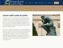Tablet Screenshot of lentzsatprep.com